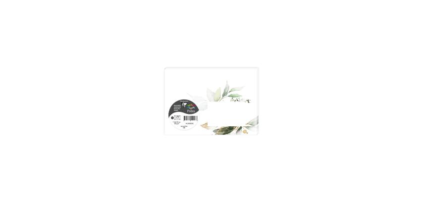 COLLECTION EUCALYPTUS, Paquet de 20 enveloppes imprimées Pollen 114x162mm 120g/m2 - Vert 1 - Vert