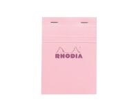 Bloc agrafé Rhodia Couleurs Rose N°13 A6 10,5x14,8 cm - Rose