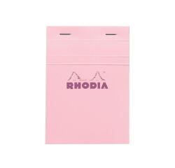 Bloc agrafé Rhodia Couleurs Rose N°13 A6 10,5x14,8 cm - Rose