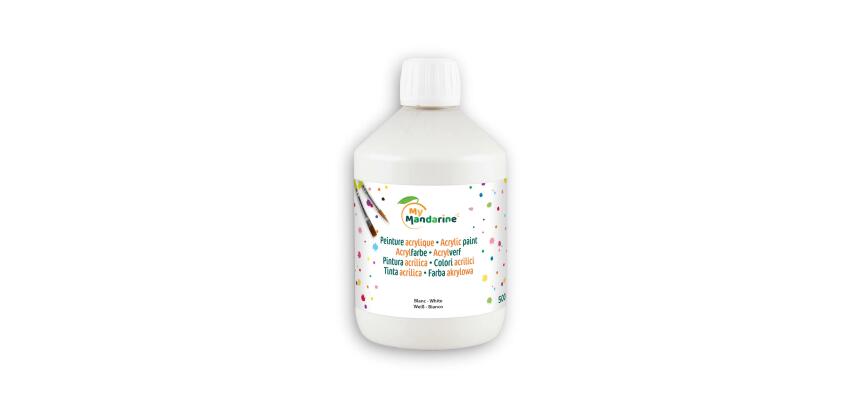 ACRYLIQUE MATE 500 ML BLANC - Blanc