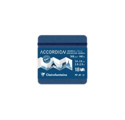 Accordionboek harmonica 9F 7,4x7,4cm 300g - Blauw