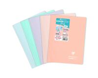 Cahier reliure intégrale enveloppante Koverbook Blush A4 160 pages ligné couverture polypropylène opaque bicolore - Assortis