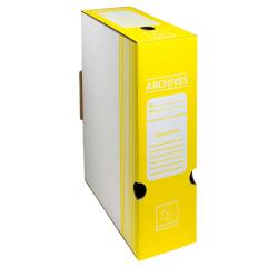 Boite archive Dos 100mm carton ondulé couleurs - 25x34cm