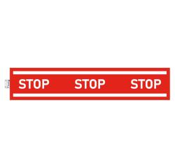 Non-slip adhesive PVC panel Stop strip 100 cm - Red