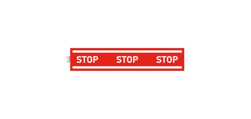 Panneau PP adhésif antidérapant Bande stop 100 cm - Rouge