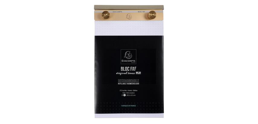 BLOC FAF COMPLET 18,5/11,5 N°3 DOTS - Blanc