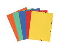 Chemise à élastique sans rabat carte lustrée 350gm2 - A4 - Couleurs assorties