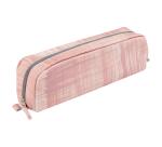 Clarefontaine Coloured Leather Rectangular Pencil Case, 21x4x6cm - Brushed Salmon