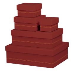 Rhodia Rhodiarama Gift Boxes - Set of 5 - Nested - Nacarat