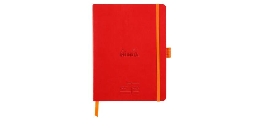 Rhodiarama Meeting A5+160 pages microperforé papier blanc 90 g avec élastique + porte-stylo
