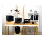 Corbeille à courrier Combo Midi Ecoblack - Noir