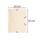 Cartella 3 lembi con elastici Maxi capacity cartoncino lustré 425g/mq - A4