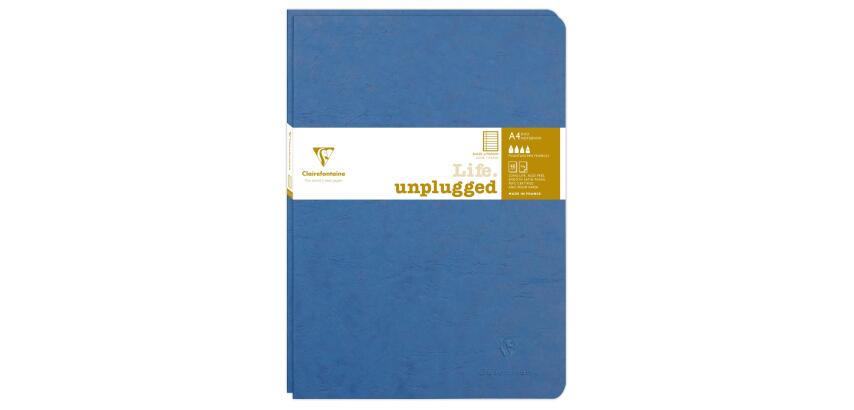 Set de 2 carnets piqués Age Bag A4 96 pages ligné + marge - Bleu