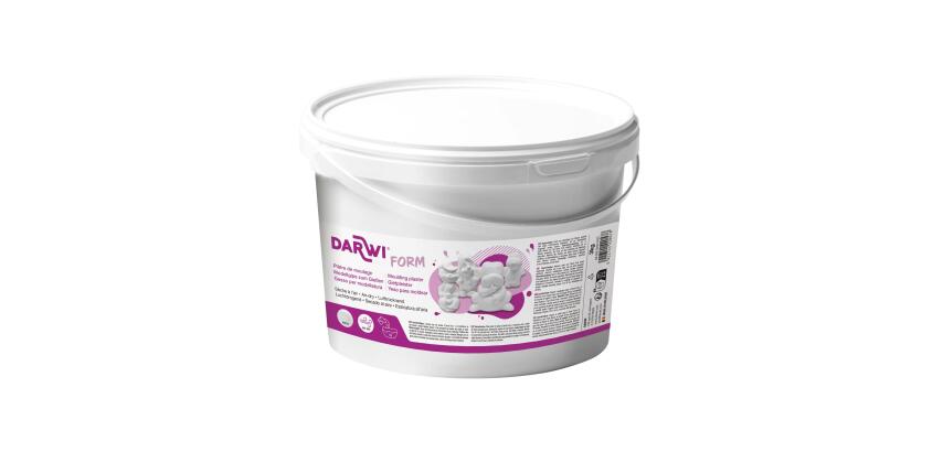 DARWI Seau de 3 kg de plâtre de moulage blanc