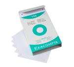Estuche Exacompta de 100 fichas Exacompta cartulina Bristol - cuadricula 5x5 sin taladro 100x150mm - Blanco