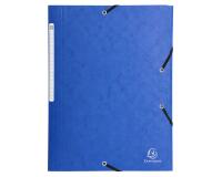 Chemises à élastiques carte lustrée 3 rabats monobloc - Couleurs assorties
