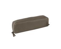 Clairefontaine Coloured Leather Rectangular Pencil Case, 21x4x6cm - Grey