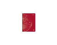 Cahier piqué FOREVER PREMIUM 100% recyclé A4 96 pages ligné papier recyclé blanc 90 g - Rouge brique