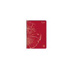 Cahier piqué FOREVER PREMIUM 100% recyclé A4 96 pages ligné papier recyclé blanc 90 g - Rouge brique
