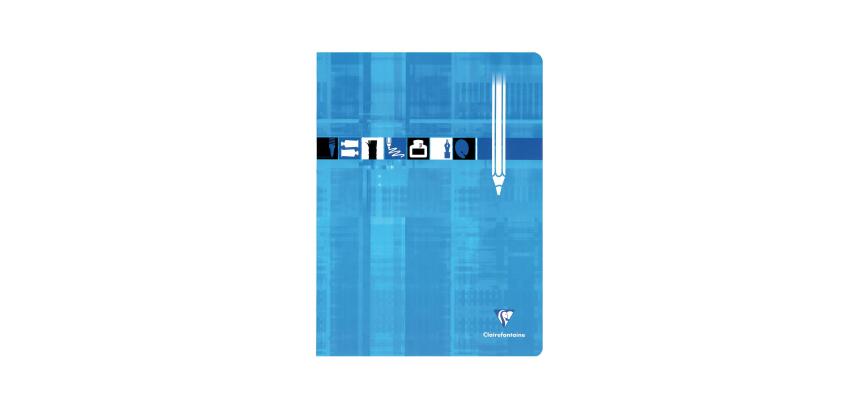 Tekenschrift geniet 24x32cm 12 blad uni - Willekeurige kleur - Blauw