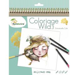 Carnet de coloriage Wild 3 - Vert