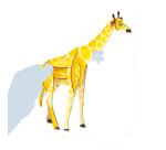 Crea 3D, Giraffe - Blau