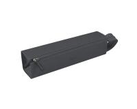 Rhodiarama trousse plumier simili cuir italien 23x5x5 cm - Titane