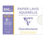 Clairefontaine Lavis Watercolour Paper Pack - 24 x 32cm - 6 Sheets - 300gsm