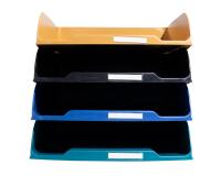Set de 4 Corbeilles à courrier Combo Styli Neo Deco - Couleurs assorties