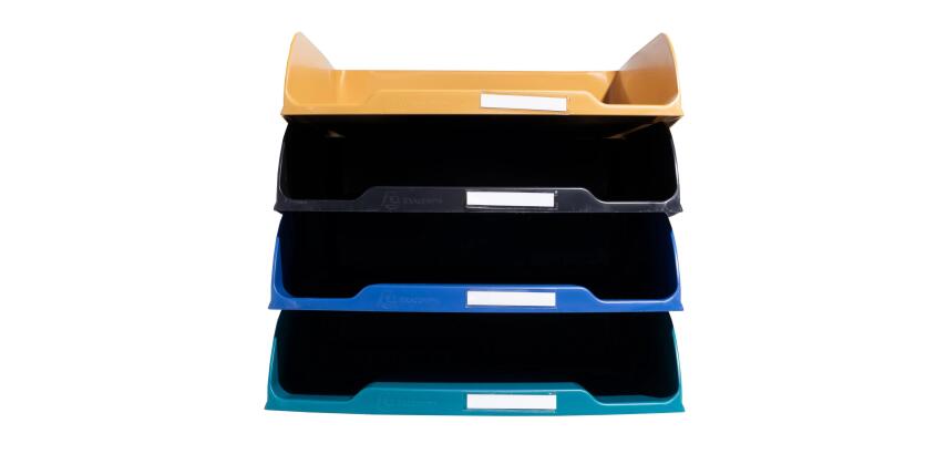 Set de 4 Corbeilles à courrier Combo Styli Neo Deco - Couleurs assorties