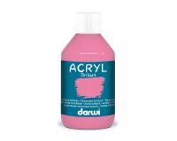 Darwi Flacon de 250 ml de Peinture Acrylique Universelle Brillante - Rose