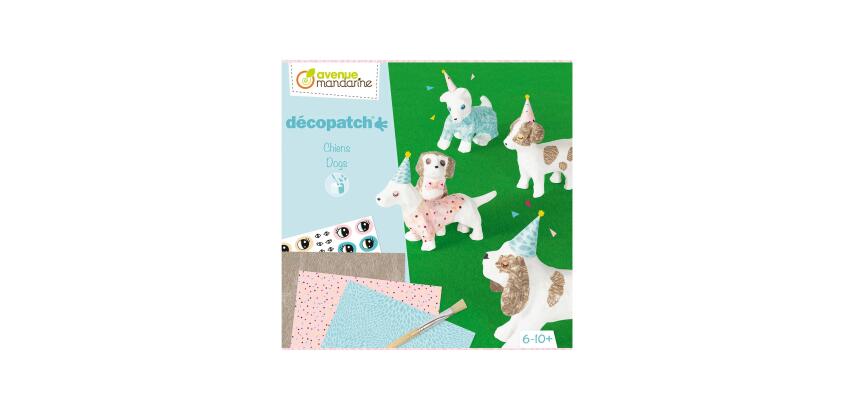 Creative box, Décopatch, Dogs - Multicolour