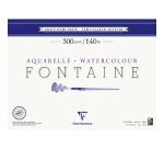 Fontaine bloc collé 4 côtés 25F 36x48cm 300g grain demi-satiné