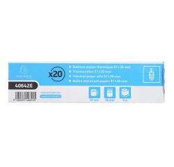 Rotoli carta per carta di credito 57x30mm - 9m - 1 copia carta termica 55 gr - Bianco