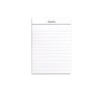 Bloc agrafé N°12 8,5x12 cm 80 feuilles lignées 80 g - Blanc