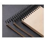 Kraft album spiralé 60F A5 90g - Noir