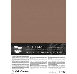 Pastelmat pastelkarton 5 blad 24x32cm - Kastanje