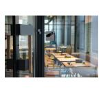Sign adhesive aluminium effect Surveillance camera 7.5x7.5 cm - Grey