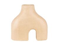 Vase double pieds 19x7x18 cm - Kraft