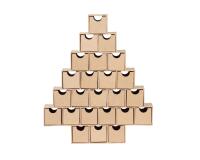 Calendrier de l'avent sapin - Kraft