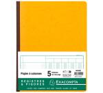 Booklet 5 columns on 1 page 31 lines 80 pages 32x25cm - Assorted colours