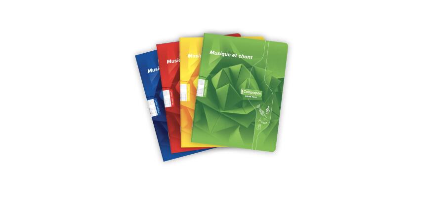 Clairefontaine Music & Song Notebook 7000 Ligne, 17x22cm 24 Sheets, Séyès & Music, 70g - Assortment