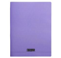 Cahier piqué 8000 POLYPRO 24x32 cm 96 pages petits carreaux 90 g - Violet