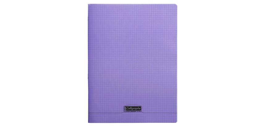 Cahier piqué 8000 POLYPRO 24x32 cm 96 pages petits carreaux 90 g - Violet