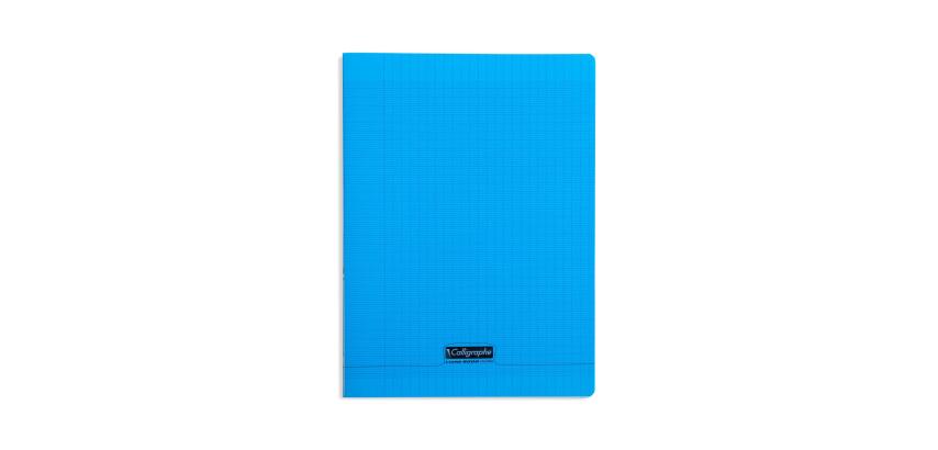 Cahier piqué 8000 POLYPRO A4 192 pages grands carreaux 90 g - Bleu