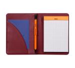 Rhodiarama livret porte-bloc N°12 pour bloc ou carnet format B7 - Lie de vin