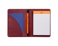 Rhodiarama livret porte-bloc N°12 pour bloc ou carnet format B7 - Lie de vin