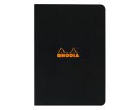 Cahier piqué Rhodia Classic 21x29,7 cm 96 pages ligné non détachables 80g - Noir