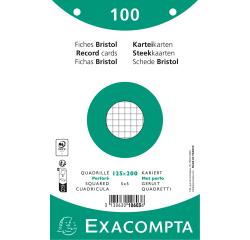 Karteikarten 125x200 kar perf ws 100St - Weiß