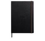 Rhodia Touch - Carb'on Book - brochure rembordé rigide A4 portrait 112p uni papier Carb'on NOIR 120g - Noir